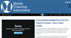 Desktop Screenshot of mediatrainingassociates.co.uk
